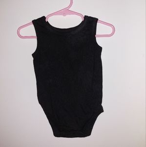 Black sleeveless onsie